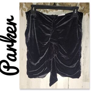 NWOT Parker Velvet Skirt
